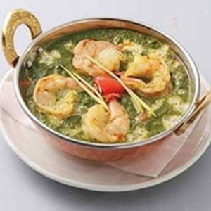 ほうれん草エビカレー/Spinach Praun Curry