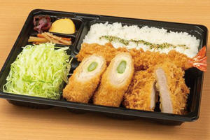とんかつ新宿さぼてん アスパラとチーズのロース巻きかつ 弁当