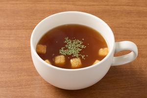肉屋のハンバーグとガーリックライス オニオンスープ Onion Soup