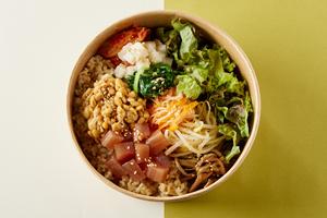 【腸活】マグロ納豆の玄米ビビンバ Maguro ＆ Natto Bibimbap