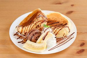 チョコバナナパンケーキ( Chocolate banana pancake)