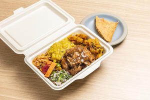 チキンカレー＆豆カレー Chicken curry ＆ Dal curry