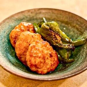 鶏つくねと万願寺の甘辛煮