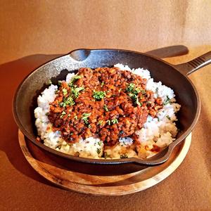 シンプルな粗挽き豚キーマ