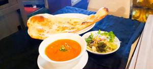 チキンカレーナン＆サラダ