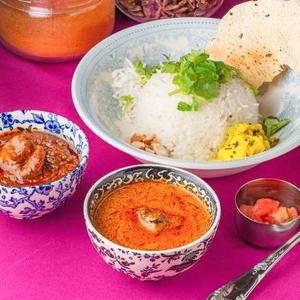 2種セット(サワーエビカレー/ギーチキン、3種副菜付き)