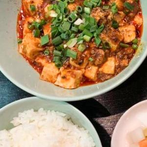 マーボー豆腐+ご飯(麻婆豆腐+白飯)