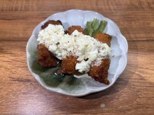 自家製タルタルのカキフライ