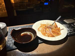 餃子！食べるラー油とともに