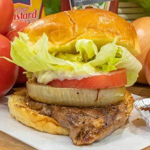 淡路島バーガー 牛ステーキ肉汁ジューシーバーガー