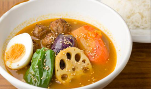 ミートボールと野菜のスープ カレー Meatball and Vegetable Soup Curry