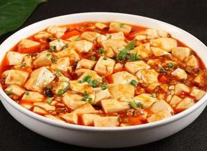 辛くない麻婆豆腐