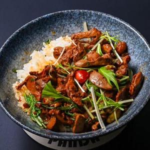 砂肝かけご飯