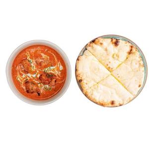 H.バターチキンカレー＆チーズナン(H. Butter Chicken Curry ＆ Cheese Naan)