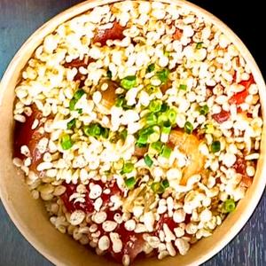ポキ丼 マグロホタテエビ天かす
