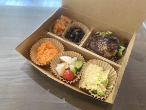 オートミール入りハンバーグ+副菜5品(ご飯無しのおかずセット)