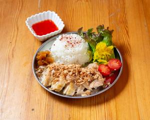 海南鶏飯Mサイズ Hainan Chicken Rice M Size with sweet cille suace