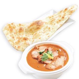 Butter chicken and NAN/ バーターチキンカレーとナン弁当