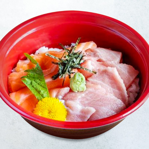 まぐろとろサーモン丼