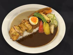 3種あいがけ彩り野菜タンドリーチキンカレー(あいがけ、ごはん350g)