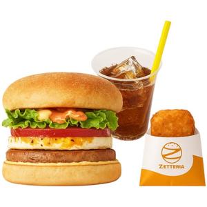【モーニングセット】モーニングエッグマフィン Sausage Egg Muffin with Tomato ＆ Lettuce Set
