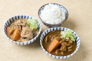 モツカレー＆みそもつ煮込み2種ライスセット