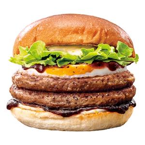 ゼッテリア ZETTERIA 【単品】ダブル絶品月見バーガー Double ZEPPIN (Ultimate) Tsukimi Beef Burger with Egg