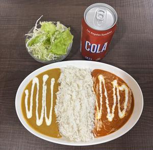 ダブルカレーライスセット