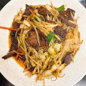 レバ野菜中華味噌炒め