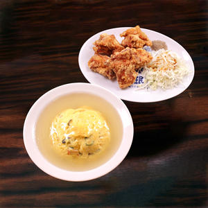 珉珉 天津飯唐揚げセット