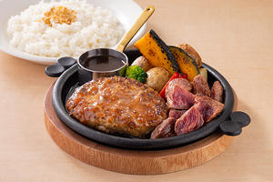 ハンバーグ＆牛シンタマステーキ弁当