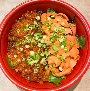 ウニいくら丼 UNI and Salmon roe rice