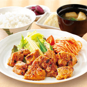 鶏の炭火炙り定食【深夜】