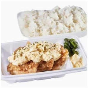 とりから南蛮弁当(3個入り)sweet sauce fried chicken 3pieces tartar sauce with race