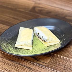 手作りクレープ  和風抹茶あんクレープ