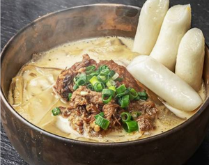 【白湯】トッポギ極太春雨soy milk soup Super-thick Bean Curd Vermicelli korea rice cake