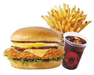 ウェンディーズ ・ファーストキッチン ロコモコスパイシーチキンフィレバーガーセット
