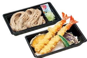 味の民芸 大海老天セイロそば(海老2本)