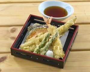 夢庵 活〆一本穴子と野菜の天ぷら盛り合わせ