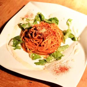 生パスタを使った牛ひき肉のボロネーゼ