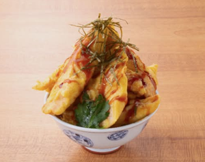 重ね鶏天丼