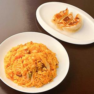 焼餃子3P+キムチチャーハン