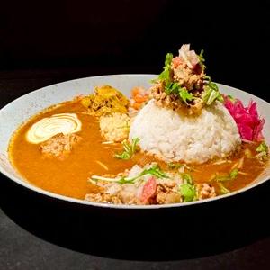 A 鶏豚キーマ+副菜
