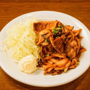 生姜焼き炒めとチャーハンセット