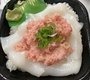 丼丸 いかねぎとろ丼