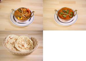 2 カレー・パロッタセット/2 curry Parotta set