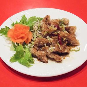 鶏肉の唐揚げ葱味ソース