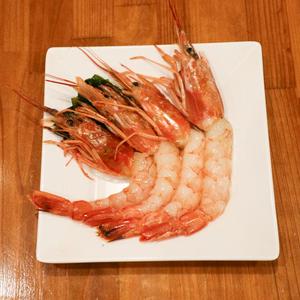 赤海老刺身(4尾) えび醤油付き
