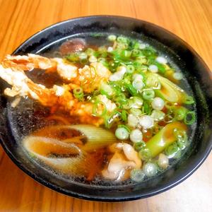 海老天ぷらそば
