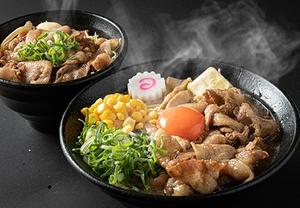 味噌バターコーン肉玉そば・ミニ旨辛焼肉丼セット